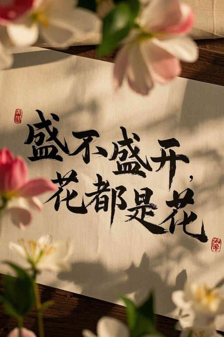 盛不盛开,花都是花