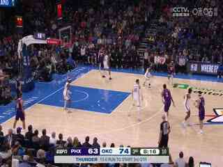 NBA常规赛 太阳VS雷霆 20250206
